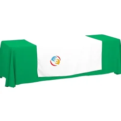 Serged 8-foot Closed-Back Table Throw and Runner Kit - 24 hr