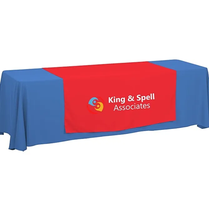 Serged 8-foot Closed-Back Table Throw and Runner Kit - 24 hr
