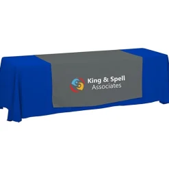 Serged 8-foot Closed-Back Table Throw and Runner Kit - 24 hr