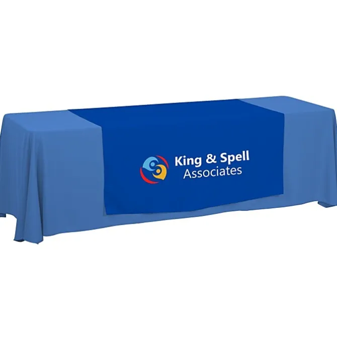 Serged 8-foot Closed-Back Table Throw and Runner Kit - 24 hr