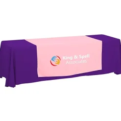 Serged 8-foot Closed-Back Table Throw and Runner Kit - 24 hr