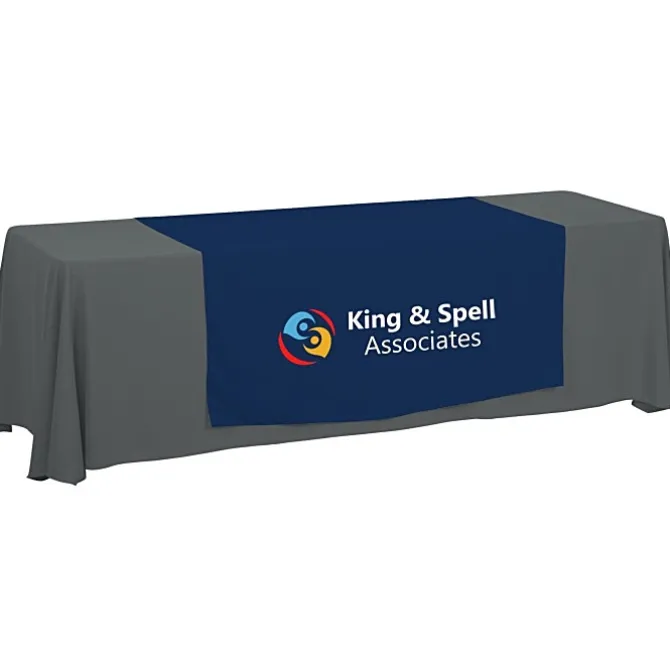 Serged 8-foot Closed-Back Table Throw and Runner Kit - 24 hr