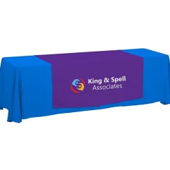 Serged 8-foot Closed-Back Table Throw and Runner Kit - 24 hr