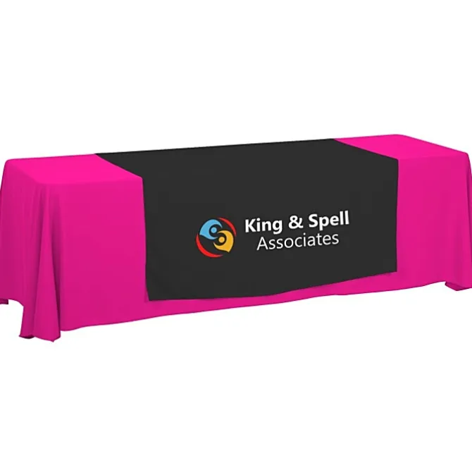 Serged 8-foot Closed-Back Table Throw and Runner Kit - 24 hr