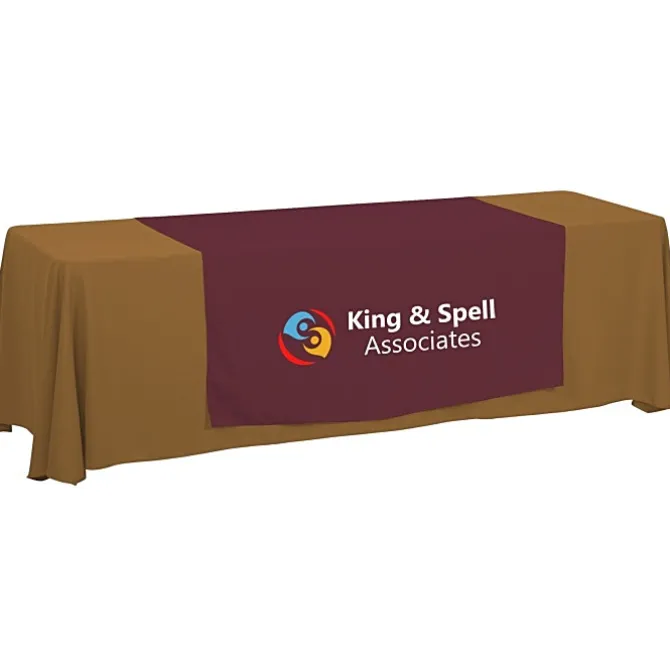 Serged 8-foot Closed-Back Table Throw and Runner Kit - 24 hr