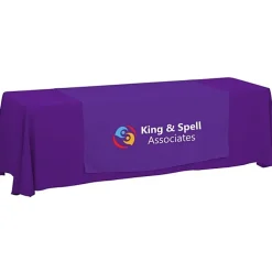 Serged 8-foot Closed-Back Table Throw and Runner Kit - 24 hr