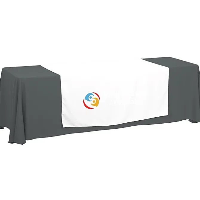 Serged 8-foot Closed-Back Table Throw and Runner Kit - 24 hr
