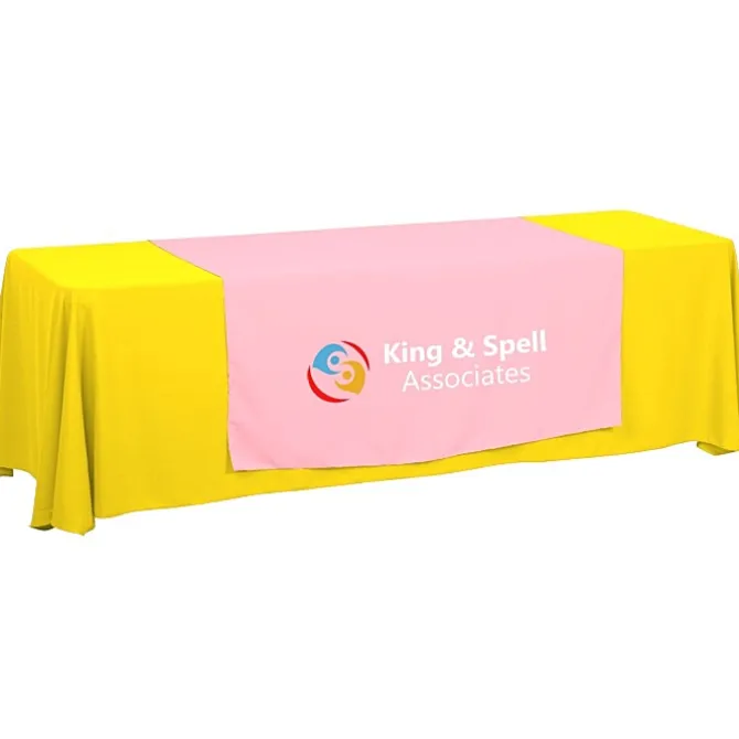 Serged 8-foot Closed-Back Table Throw and Runner Kit - 24 hr