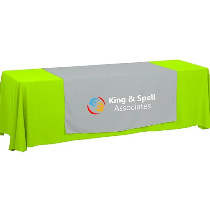 Serged 8-foot Closed-Back Table Throw and Runner Kit - 24 hr