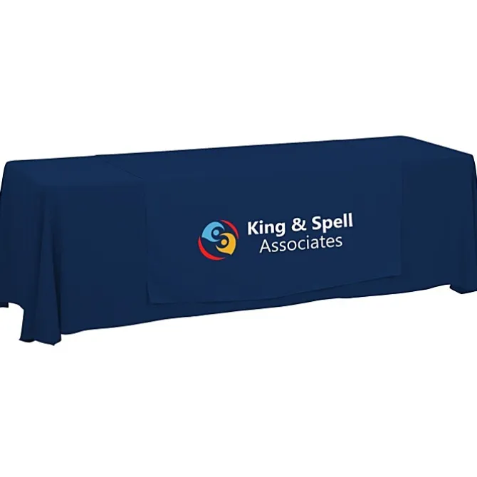 Serged 8-foot Closed-Back Table Throw and Runner Kit - 24 hr