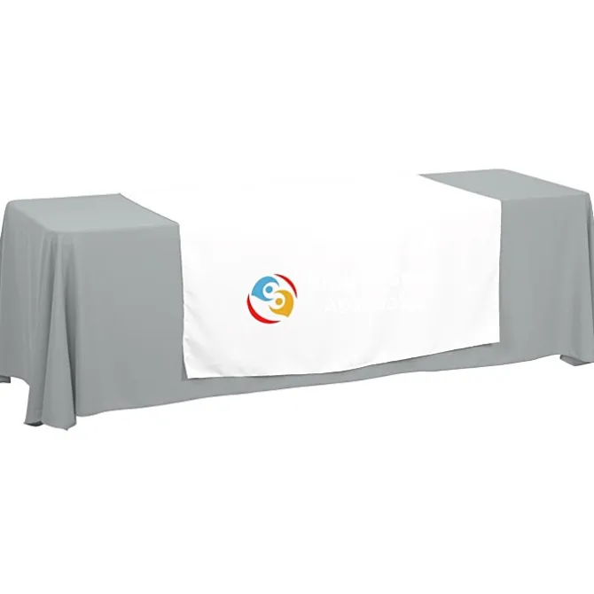 Serged 8-foot Closed-Back Table Throw and Runner Kit - 24 hr