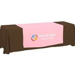 Serged 8-foot Closed-Back Table Throw and Runner Kit - 24 hr