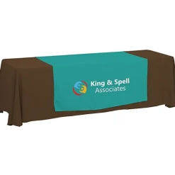 Serged 8-foot Closed-Back Table Throw and Runner Kit - 24 hr