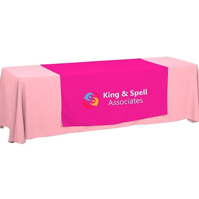 Serged 8-foot Closed-Back Table Throw and Runner Kit - 24 hr