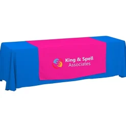 Serged 8-foot Closed-Back Table Throw and Runner Kit - 24 hr