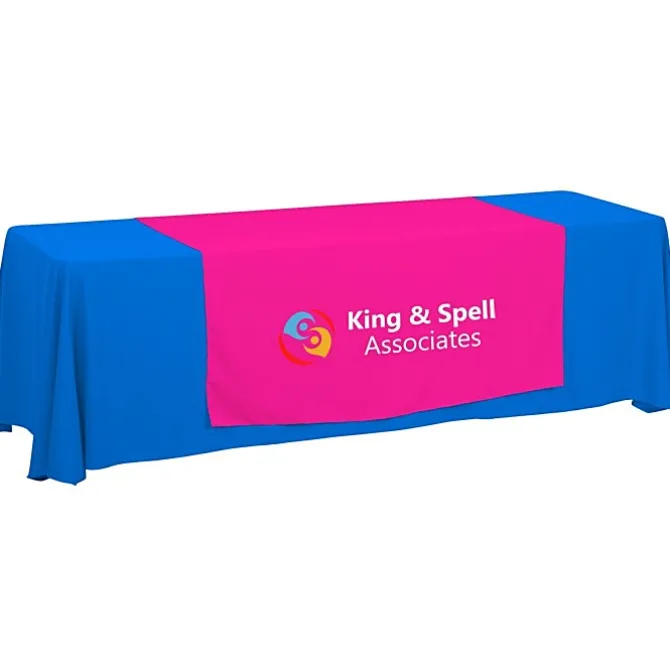Serged 8-foot Closed-Back Table Throw and Runner Kit - 24 hr