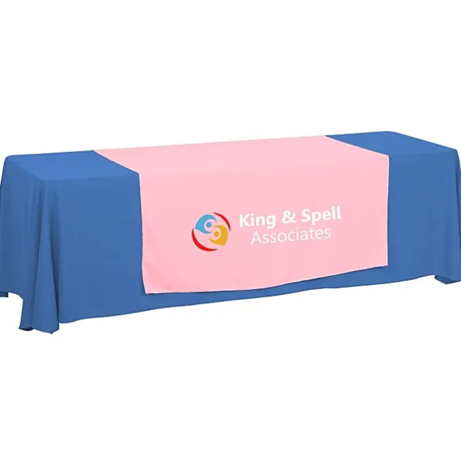 Serged 8-foot Closed-Back Table Throw and Runner Kit - 24 hr