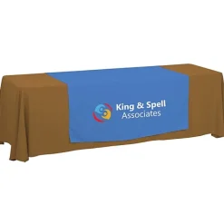 Serged 8-foot Closed-Back Table Throw and Runner Kit - 24 hr