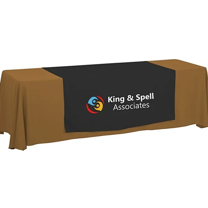 Serged 8-foot Closed-Back Table Throw and Runner Kit - 24 hr