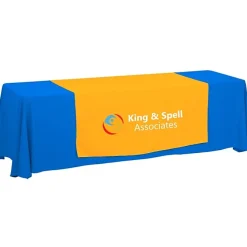 Serged 8-foot Closed-Back Table Throw and Runner Kit - 24 hr