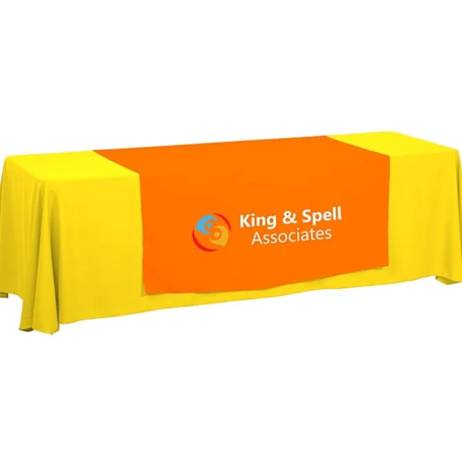 Serged 8-foot Closed-Back Table Throw and Runner Kit - 24 hr