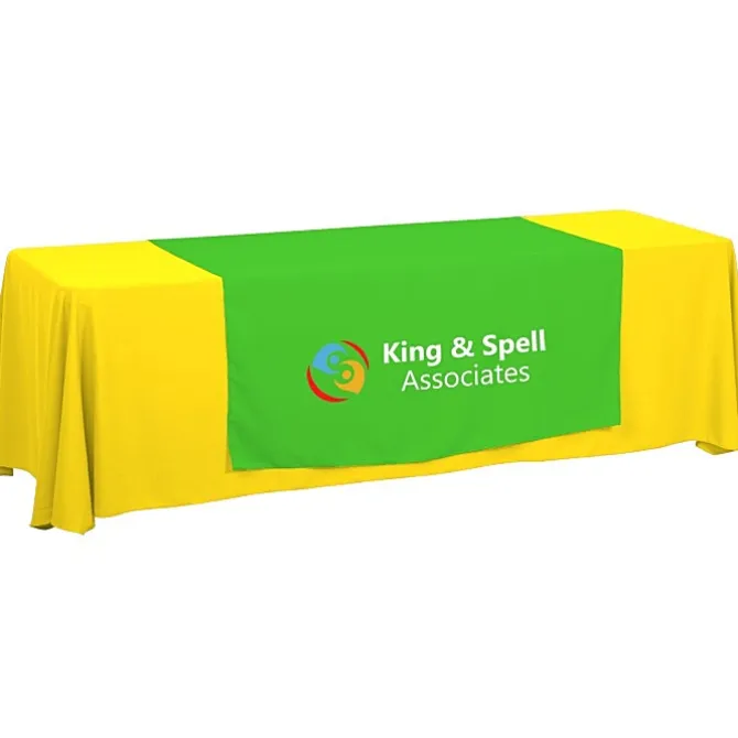 Serged 8-foot Closed-Back Table Throw and Runner Kit - 24 hr