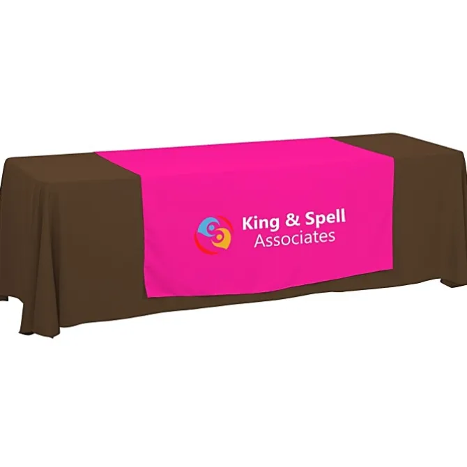Serged 8-foot Closed-Back Table Throw and Runner Kit - 24 hr