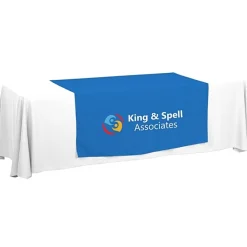 Serged 8-foot Closed-Back Table Throw and Runner Kit - 24 hr