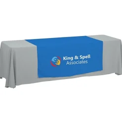 Serged 8-foot Closed-Back Table Throw and Runner Kit - 24 hr