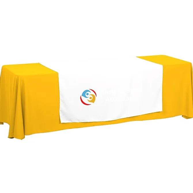 Serged 8-foot Closed-Back Table Throw and Runner Kit - 24 hr