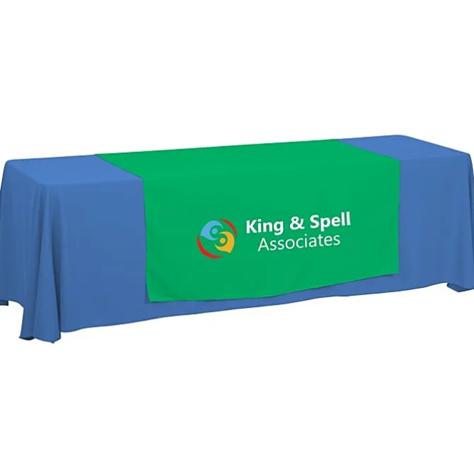 Serged 8-foot Closed-Back Table Throw and Runner Kit - 24 hr