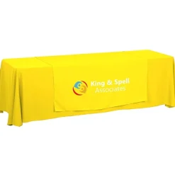 Serged 8-foot Closed-Back Table Throw and Runner Kit - 24 hr