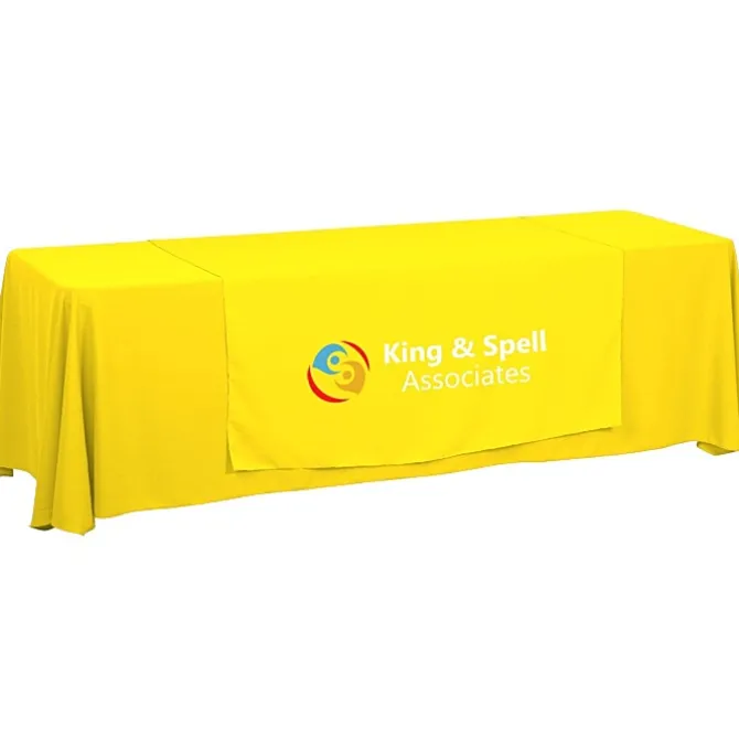 Serged 8-foot Closed-Back Table Throw and Runner Kit - 24 hr
