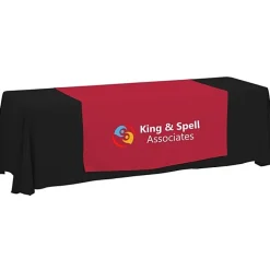 Serged 8-foot Closed-Back Table Throw and Runner Kit - 24 hr