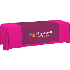 Serged 8-foot Closed-Back Table Throw and Runner Kit - 24 hr