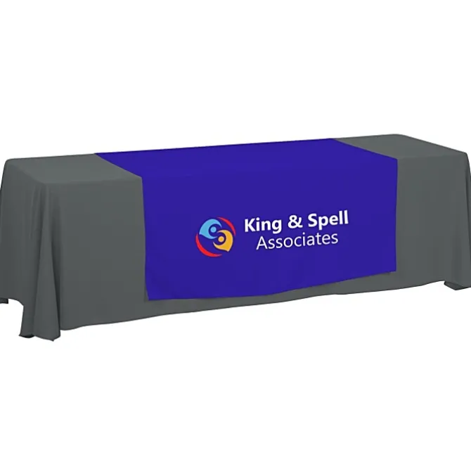 Serged 8-foot Closed-Back Table Throw and Runner Kit - 24 hr