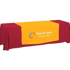 Serged 8-foot Closed-Back Table Throw and Runner Kit - 24 hr