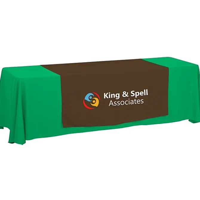 Serged 8-foot Closed-Back Table Throw and Runner Kit - 24 hr