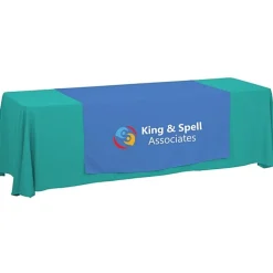 Serged 8-foot Closed-Back Table Throw and Runner Kit - 24 hr