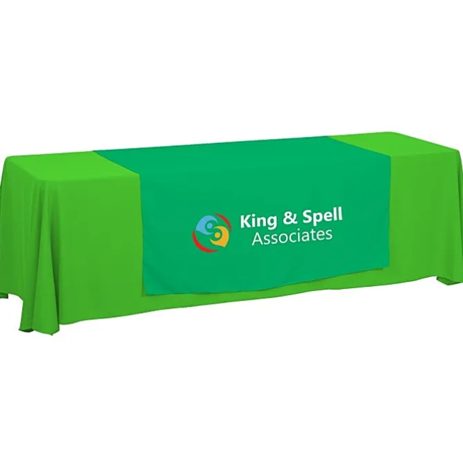 Serged 8-foot Closed-Back Table Throw and Runner Kit - 24 hr