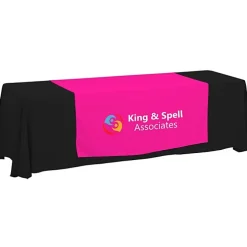Serged 8-foot Closed-Back Table Throw and Runner Kit - 24 hr