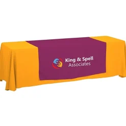 Serged 8-foot Closed-Back Table Throw and Runner Kit - 24 hr