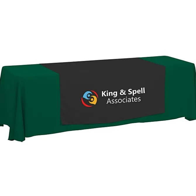 Serged 8-foot Closed-Back Table Throw and Runner Kit - 24 hr