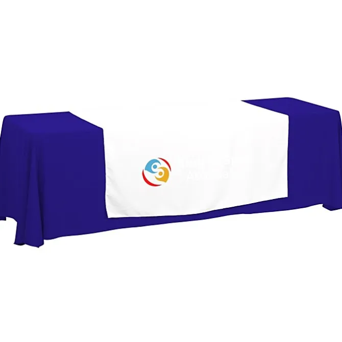 Serged 8-foot Closed-Back Table Throw and Runner Kit - 24 hr