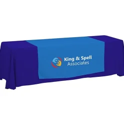 Serged 8-foot Closed-Back Table Throw and Runner Kit - 24 hr
