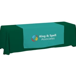 Serged 8-foot Closed-Back Table Throw and Runner Kit - 24 hr