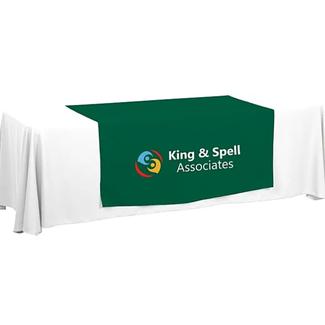 Serged 8-foot Closed-Back Table Throw and Runner Kit - 24 hr
