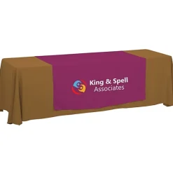 Serged 8-foot Closed-Back Table Throw and Runner Kit - 24 hr