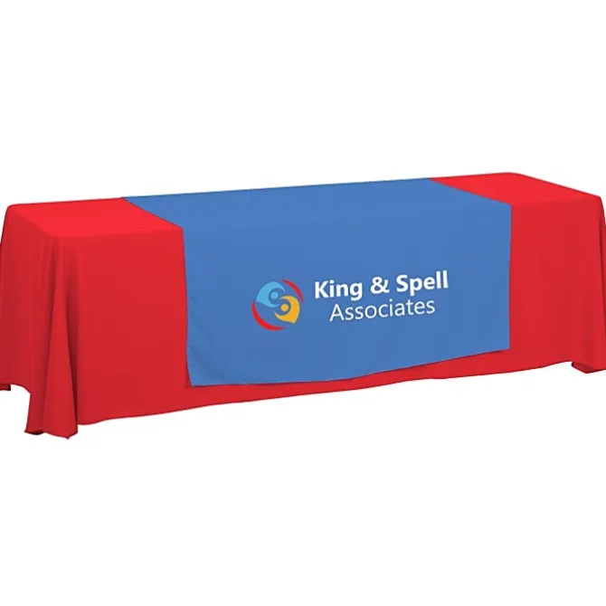 Serged 8-foot Closed-Back Table Throw and Runner Kit - 24 hr
