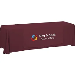 Serged 8-foot Closed-Back Table Throw and Runner Kit - 24 hr